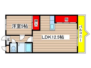 サンモ－ル井田の物件間取画像